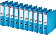 Esselte Standard 10 x Lever Arch Files, Lavender, Spine 75 mm, A4, PP, 320380