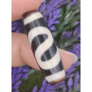 💥Ready Stock💥 36.4X11.8mm ⭐证书⭐ 高油朱砂   ⚡反S⚡金钱勾天珠 ⚡Inverted S⚡ Certificate Cinnabar Money Hook Dzi S H