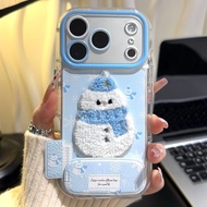 Winter Snowman Suitable for Apple 17promax Phone Case iPhone16 Huawei mate70pura80 Xiaomi 17 Red k90