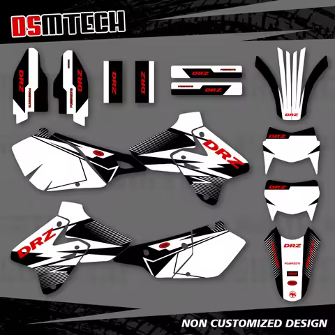 DSMTECH For SUZUKI DRZ400 SM S E DRZ 400 SM S E 2000-2020 Full Graphics Decals Stickers Motorcycle B
