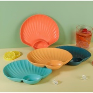 PLASTIC SHELL PLATES FOR DUMPLINGS, VINEGAR PLATES, FOOD SERVING PLATES