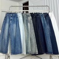 PTJ30156 กางเกงยีนส์ขายาวกระบอกใหญ่ PROMTHONG