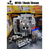 👍 Head+block 4V  CNC Head 4V Wave110 / Carb / Dash110 (FI) / Dream110 Fi/ 4 Valve CNC Porting Racing