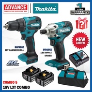 MAKITA 18V LXT Combo Set RM1688 ( DHP490Z 18V Cordless Hammer Drill 13MM (1/2") / DTD156Z 18V Cordle