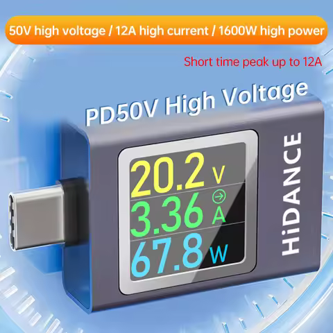 HDC-085C Power Meter Tester DC4.5–50V Multifunctional Type-C Charger Tester / Power Meter Voltage Cu