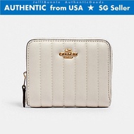 COACH Small Zip Around Wallet With Linear Quilting