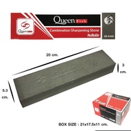 หินลับมีด 2 ด้าน กล่องแดง รุ่น Queenfish QF-K468 ขนาด 20x3x5.3 ซม เหมาะลับมีดทุกชนิด หินฝนมีด