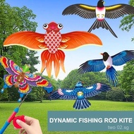 Dynamic Kite For Children Fishing Rod Kite Children's Outdoor Handheld Creative Kite