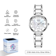 ZGO x Sanrio Hello Kitty นาฬิกาผู้หญิง แฟชั่น เรืองแสง กันน้ำ ไอเดียของขวัญสุดพิเศษ 2186