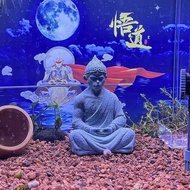 Zen Ornaments Beat the Buddha Monkey King Monkey King Fish Tank Landscaping Stone Desktop Tea Pet De