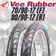 【TUBELESS】TAYAR VEE RUBBER 70/90-17 80/90-17 TYRE YAMAHA LC135 135LC EZ115 LAGENDA SRL 115 Y125Z ZR