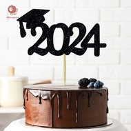 abongsea 2024 Graduation Cap Paper Cake Insert Graduation Season Theme Party Cake Decoration Nice