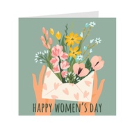 Combo of 4c greeting cards for Women's Day March 8 and October 20 - Small Gray card 09PN02