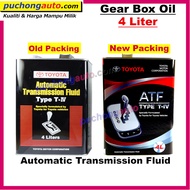 ATF Toyota - Type IV / AT Fluid WS /  CVT Fluid FE - Original Toyota 4Liter