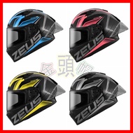 Free Card Available Golden Head Cap [ZEUS 826 ZS-826 BK3] Ducktail Headphone Slot Full Cover Glasses