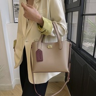 COA New Women's Solid Color Fashion Shoulder Bag Simple Versatile Crossbody Bag Small Tote Bag for Commuting