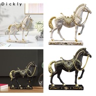 Dickly Horse Statue Decor Figurine Resin Horse Sculpture Art Figurine for Home Furniture