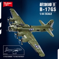 SLUBAN Military B-17GS Flight Fortress Bomber Educational Assembly Building Block Model Toy