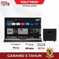 Tv Led Polytron 50 Inch / 50" Google Tv 4K Uhd Soundbar Pld 50Bug5959