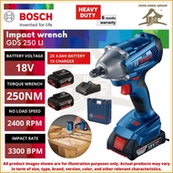 BOSCH GDS 250-LI Cordless Impact Wrench Brushless Wrench Screwdriver Impact Driver Ratchet Mesin Buk
