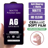 Kaca Huawe Nova 2i 2 Lite 3 3i 4 4i 4e 5t 7 Se 7i P30 P40 Ceramic Anti Blue Matte Full Tempered