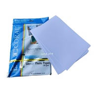 A4 120 GSM PHOTO PAPER 10 SHEETS CORAL GLOSSY PHOTO PAPER
