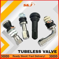 A UNIVERSAL TUBELESS VALVE TUBE VALVE RUBBER KEPALA TUBE VALVE CURVE UPPER LOWER
