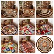 80cm * 80cm Round Retro Ethnic Style High-End Carpet