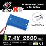 全新 🔋 WL Tech 🔋 7.4V 2600mah Li-Ion Battery 鋰電池 大田宮插
