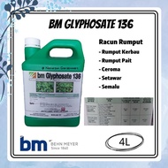 (Rumput) 4L bm Glyphosate 136 glyphosate-isopropylammonium Behn Meyer/Racun Lalang/Racun Rumput/Herb
