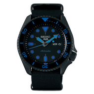 [Watchspree] Seiko 5 Sports Automatic Black Nylon Strap Watch SRPD81K1