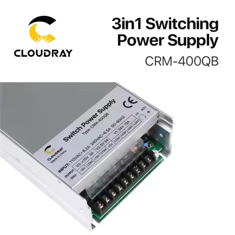 Cloudray 3in1 Switch Power Supply 5V 15V 24V 13.5A 3A CRM-400QB 110V/220V for Fiber Marking Machine 