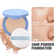 3 Colors Oil Control Matte Face Powder, Long Lasting Flawless Setting Powder Compact Face Makeup Wit