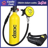 DIDEEP Alat selam diving scuba oksigen 1 liter alat diving lengkap tabung scuba selam snorkling sela