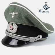 New !! Topi Ww2 Nazi Officer Visor Cap Wehrmacht Waffen Ss