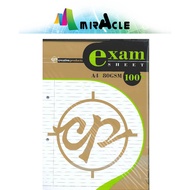 CP Test Pad Test Sheet Exam Pad Foolscap Paper A4 80gsm 100 Sheets / Pad Kertas Kajang