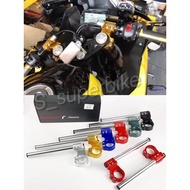 1SET CLIP ON HANDLE BAR FULL CNC 47MM DIAMETER FRONT FORK MT15 R15 V3 R15M V4 R25 V2 YAMAHA DAMPER B