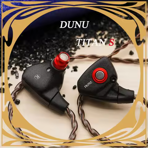 DUNU Titan S IEMs In-Ear Monitors | 11mm Dynamic Driver Wired Headphones with Silver-Plated Copper C