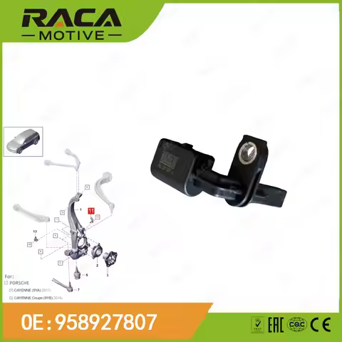 Front Axle Abs Wheel Speed Sensor for Porsche Cayenne (9Ya) 2017- Cayenne Coupe (9Yb) 2019- 95892780