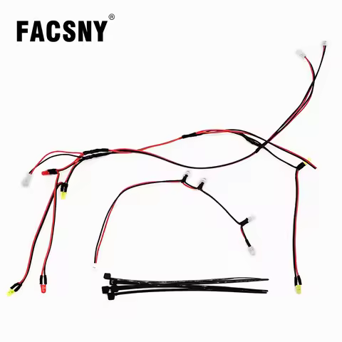 FCX24-M LED Front Rear Light Roof Lamp Fog Lights For 1/24 RC Crawler FMS FCX24M Camel Cup Discovery