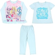 Bandai Kimi to Idol Pretty Cure ♪ Glowing! 2TOPS Knit Pajamas, B Pattern, 39.4 inches (100 cm), 43.3