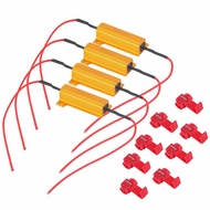 【YOSHOP】4PCS 6 OHM 50W LED Turn Signal Light Bulbs Flash Fix Load Resistors Car Parts
