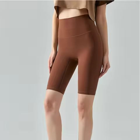 Summer Yoga Sports Shorts Women's Tight Cycling Shorts Naked Breathable Running Shorts High Waist Qu