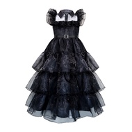Wednesday American Drama Same Cos Dress Wednesday Black Princess Dress Stage Performance Costume Ada