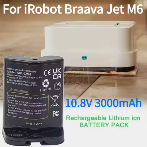 For iRobot Braava Jet M6 10.8V 3000mAh Rechargeable Li-ion Battery Pack Ultimate Robot Mop model ABL