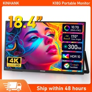 Mesti Ada Monitor Mudah Alih K18g 18.4" 4k Dengan Google Tv Hdr10 85%ntsc Monitor Permainan Untuk Te