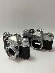 兩部壞菲林相機 Canon FTb No. 891735 和 Kodak Retina Reflex S No. EK824512
