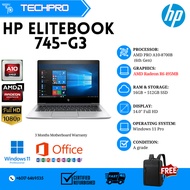 HP ELITEBOOK 745 G3 AMD A10 PRO 8700B QUAD CORE 16GB RAM, 512GB SSD