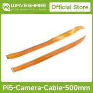 Waveshare CSI FPC Flexible Camera Cable For Raspberry Pi 5, 22Pin To 15Pin, Options For 200/300/500m