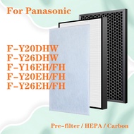 F-Y20DHW F-Y26DHW For F-Y16EH F-Y20EH F-Y26EH F-Y16FH F-Y20FH F-Y26FH Panasonic Air Purifier Replacement HEPA Filter and Activated Carbon Filter